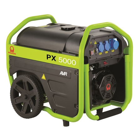 Agregat prądotwórczy jednofazowy Pramac PX5000 AVR – 3,8 kW – 230V – SR188F – Otwarty